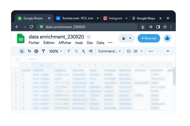 Un fichier Excel ou Google Sheets à ressaisir chaque semaine (et plusieurs heures de perdues).